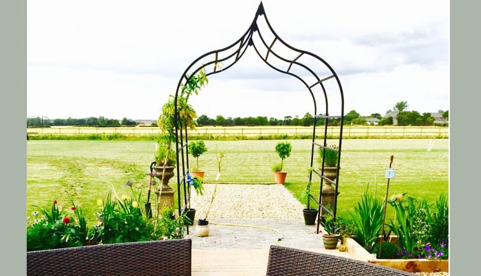 2m W x 2.08m L Ogee Pergola, Mrs Kirton - Essex 2m W x 2.08m L Ogee Pergola, Mrs Kirton - Essex
