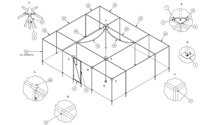 Peak Cage CAD Drawing 2