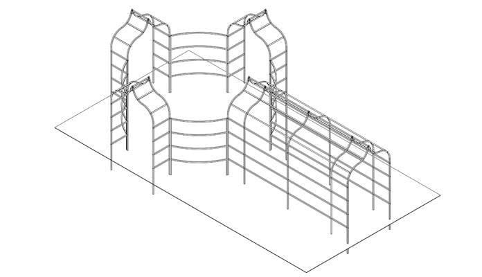 Ogee Pergola Arches and Fence Design Ogee Pergola Arches and Fence Design
