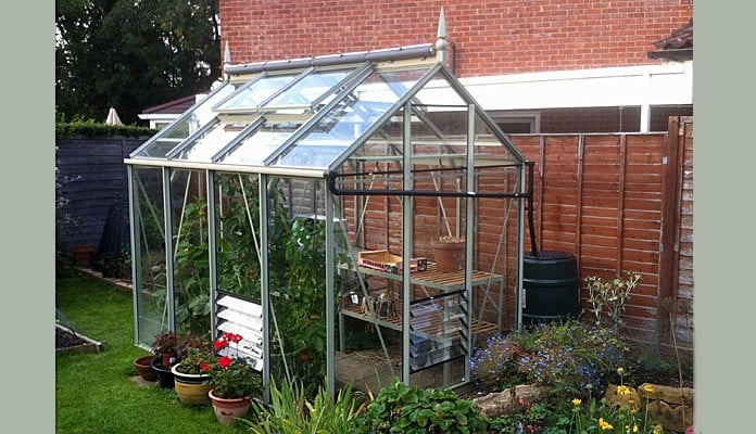 6ft x 8ft Willow Grey Greenhouse, Mr Alan D - Buckinghamshire 6ft x 8ft Willow Grey Greenhouse, Mr Alan D - Buckinghamshire