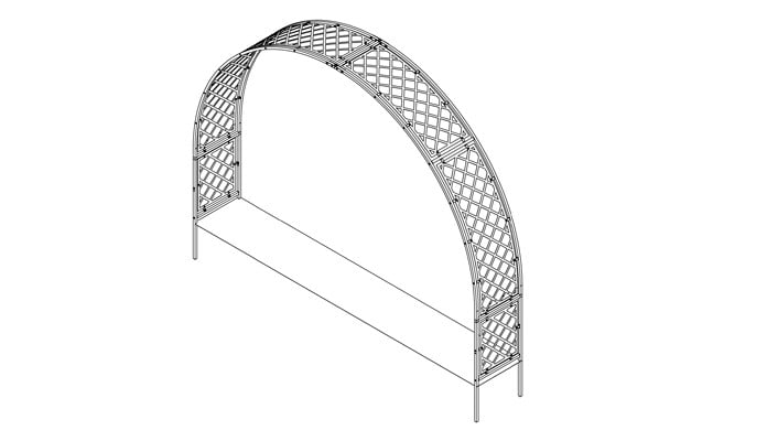 Roman Arch Fully Latticed Design Roman Arch Fully Latticed Design
