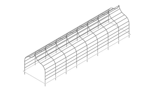 3m x 12m Ogee Pergola Design 3m x 12m Ogee Pergola Design