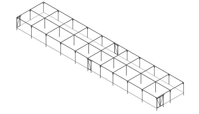 7ft High Steel Fruit Cage with 5 Door Design 7ft High Steel Fruit Cage with 5 Door Design