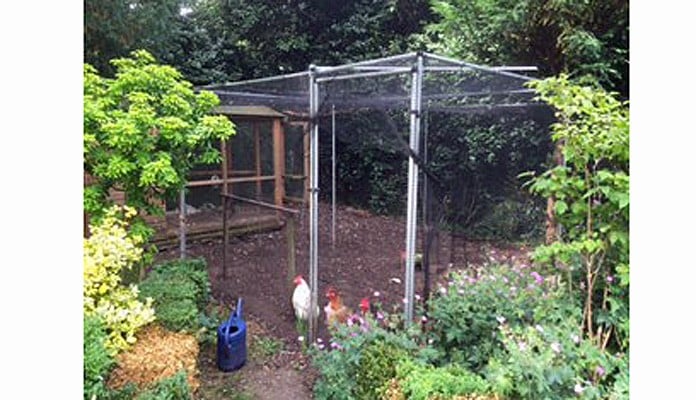 3m x 3m Aluminium Poultry Cage, Mr Barber - Cambridge 3m x 3m Aluminium Poultry Cage, Mr Barber - Cambridge