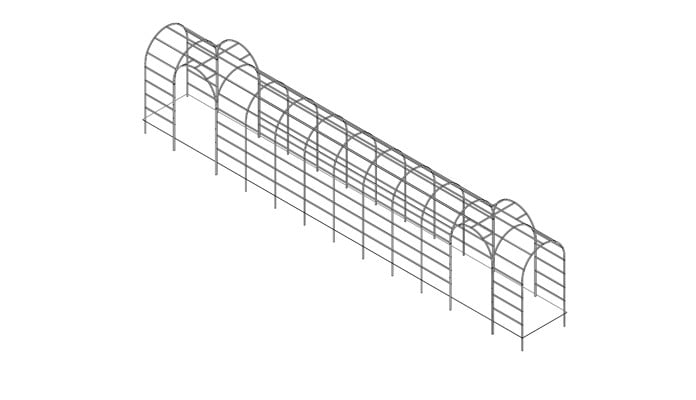 Double Bisecting Roman Pergola Design Double Bisecting Roman Pergola Design