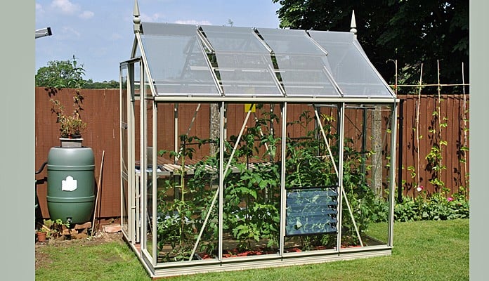 6ft x 8ft Willow Grey Greenhouse, Mr Beard - Northampton