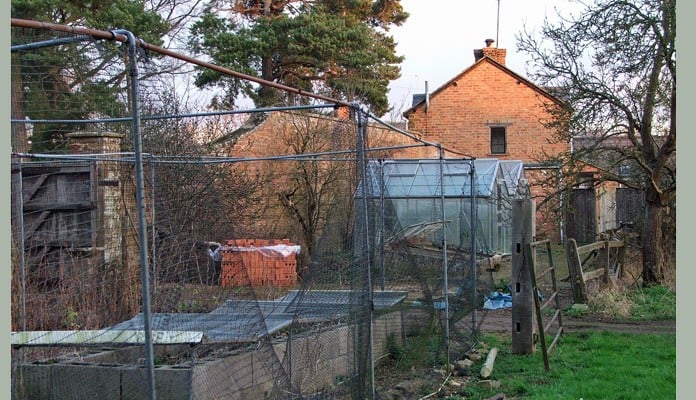 Fruit Cage already in garden