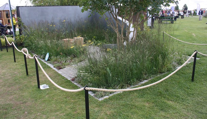 Boundary Fence round RHS Tatton Show Garden