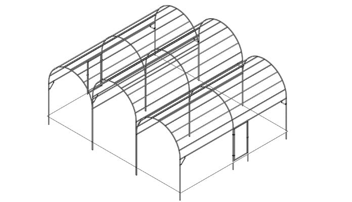 Roman Arch Fruit Cage Design 1 Roman Arch Fruit Cage Design 1