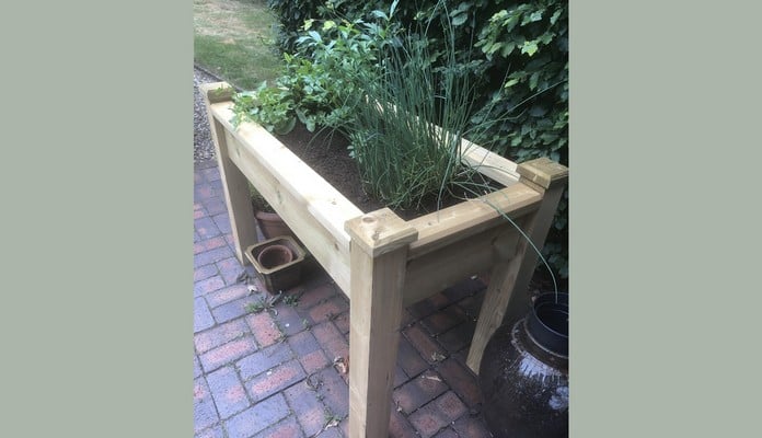 Superior Wooden Raised Bed Table, Mr Harris - Berkshire