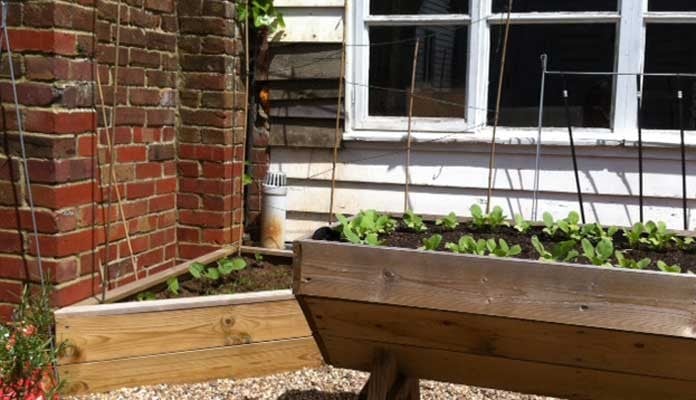 2 Tier Allotment Corner Raised Beds and Manger, Mr Barnes - Kent