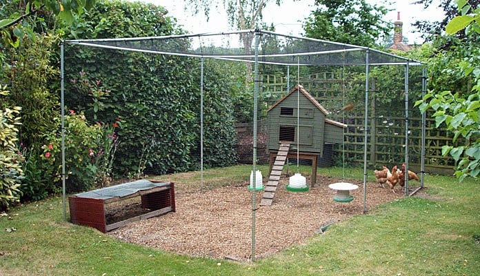 2.5m x 5m Aluminium Poultry Cage, Mrs Ellison - Kent 2.5m x 5m Aluminium Poultry Cage, Mrs Ellison - Kent
