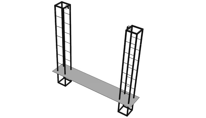 Double Pillar Growing Frame Design 2 Double Pillar Growing Frame Design 2