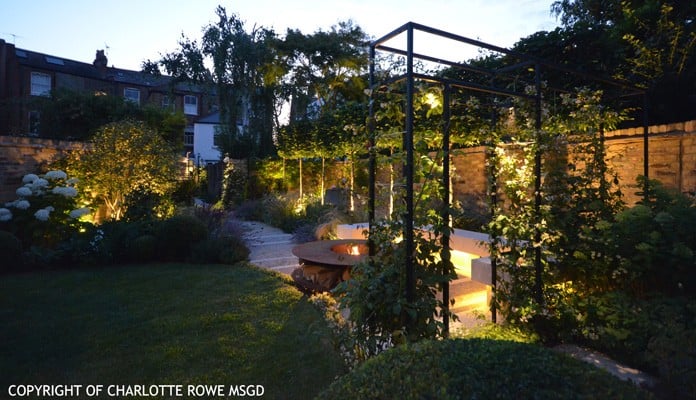 Contemporary Arch Evening, Charlotte Rowe - Charlotte Rowe Garden Design 