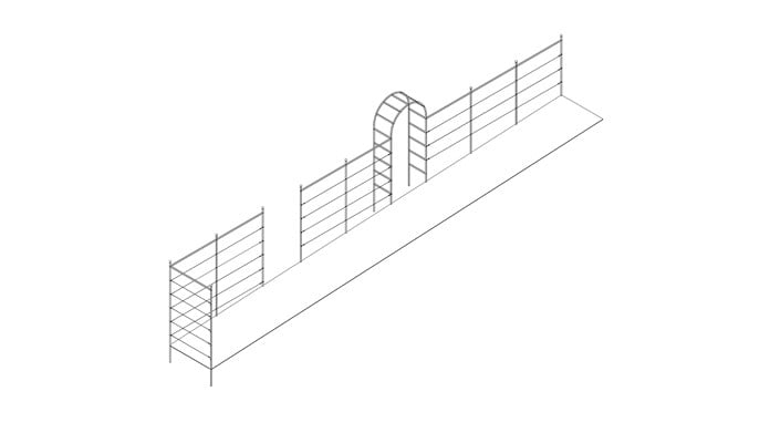 Roman Arch Fence System Design