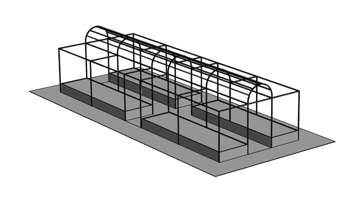 Roman Arch Fruit Cage Design 2 Roman Arch Fruit Cage Design 2