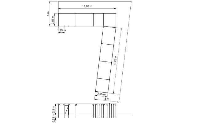 Fruit Cage Steel Wall Fixed Tall CAD1