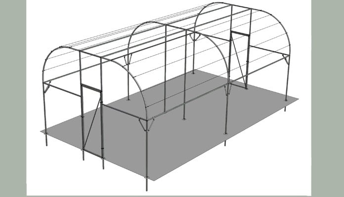 Extra Wide Roman Arch Fruit Cage Design Extra Wide Roman Arch Fruit Cage Design