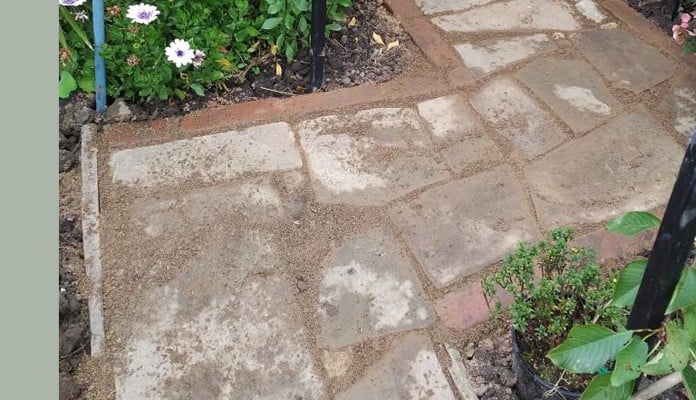 Path Through Square Arch Walkway