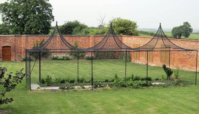 3m x 9m Peak Roof Steel Fruit Cage, Mr B - Leicestershire