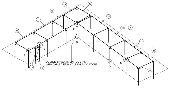 Fruit Cage Steel Wall Fixed Tall CAD 2