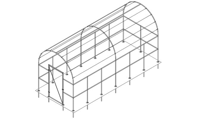 Roman Arch Fruit Cage Design 3 Roman Arch Fruit Cage Design 3