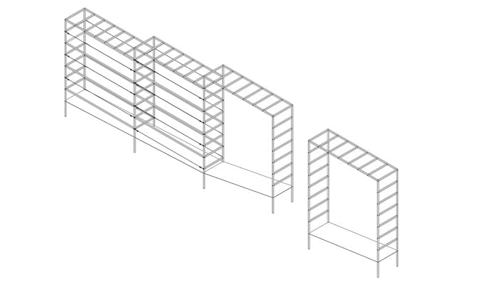 Square Colonnade on a Slope Square Colonnade on a Slope