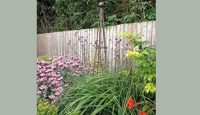 X Large Rust Vintage Cone Wire Obelisk, Mr Gray - West Midlands