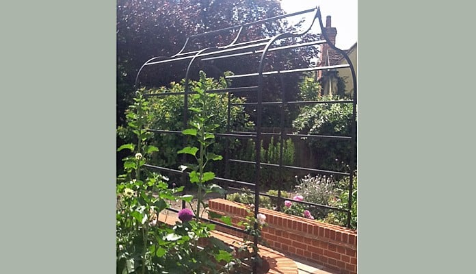 1.5m W x 2.08m L Ogee Pergola, Mrs Carr - Suffolk 1.5m W x 2.08m L Ogee Pergola, Mrs Carr - Suffolk