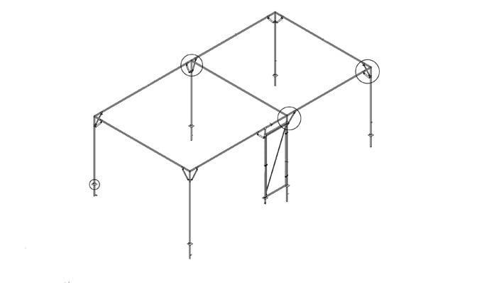 Bespoke Steel Fruit Cage CAD