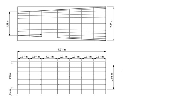 Roman Arches Linked for Apples CAD Drawing 1