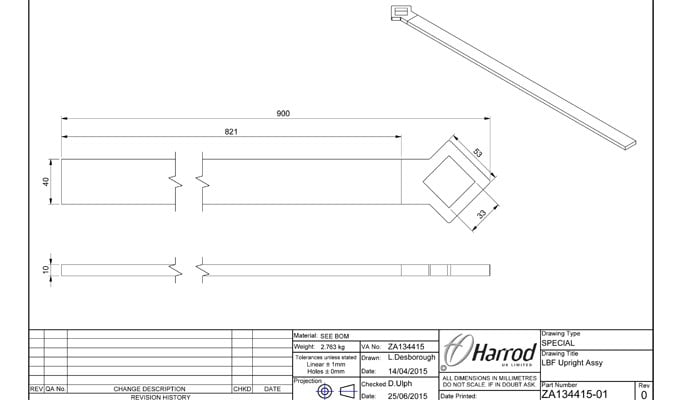 Boundary Fence round RHS Tatton Show Garden CAD