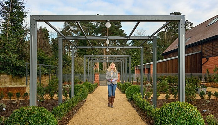 Contemporary Pergola Walkway Spring 2 Contemporary Pergola Walkway Spring 2