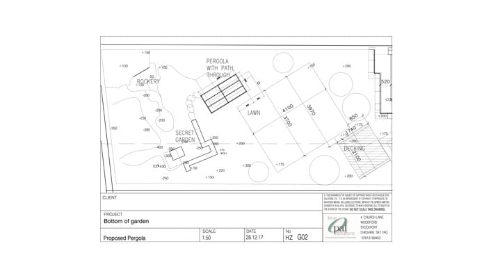 Setting Out Plan of the Garden 