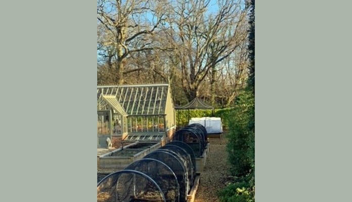 1 and 2 Tier Superior Bespoke Raised Beds with hoops and butterfly net covers 