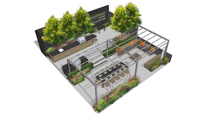 Gaze Burvill RHS Chelsea Flower Show Stand Plan 2017 Gaze Burvill RHS Chelsea Flower Show Stand Plan 2017