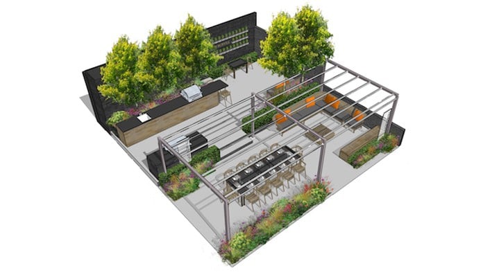 Gaze Burvill RHS Chelsea Flower Show Stand Plan 2017