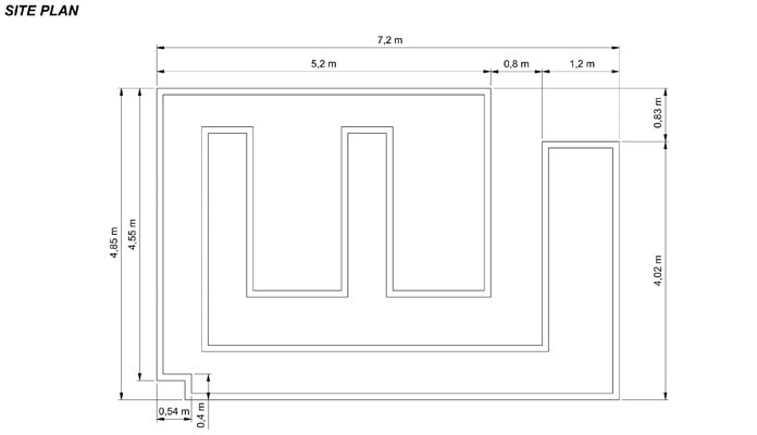 Bespoke walk in steel cage to fit an existing raised bed CAD Drawing 4