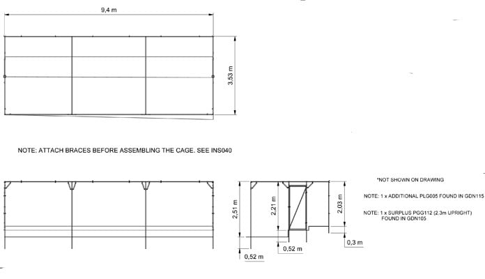 Fruit Cage CAD Drawing 1