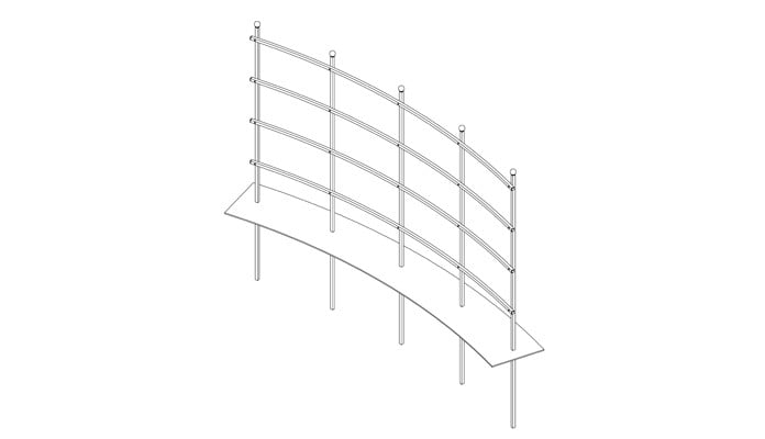 Curved Espalier Frame Design Curved Espalier Frame Design