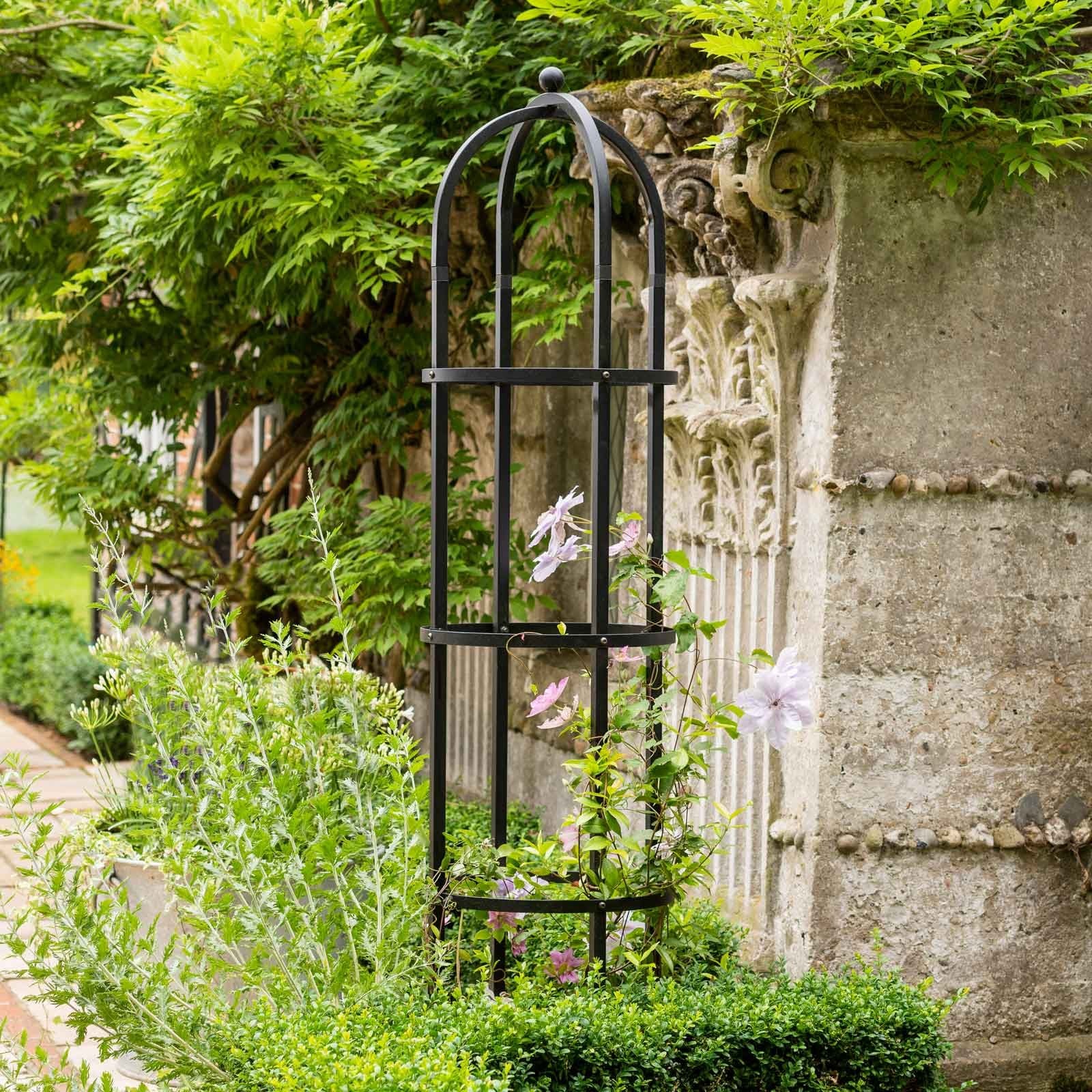 Harrod Steel Round Obelisks - Matt Black