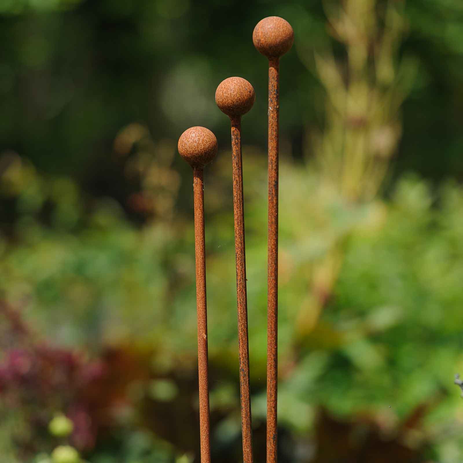 Harrod Steel Plant Stakes Natural Rust Harrod Horticultural