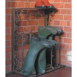 Wrought iron boot stand discount