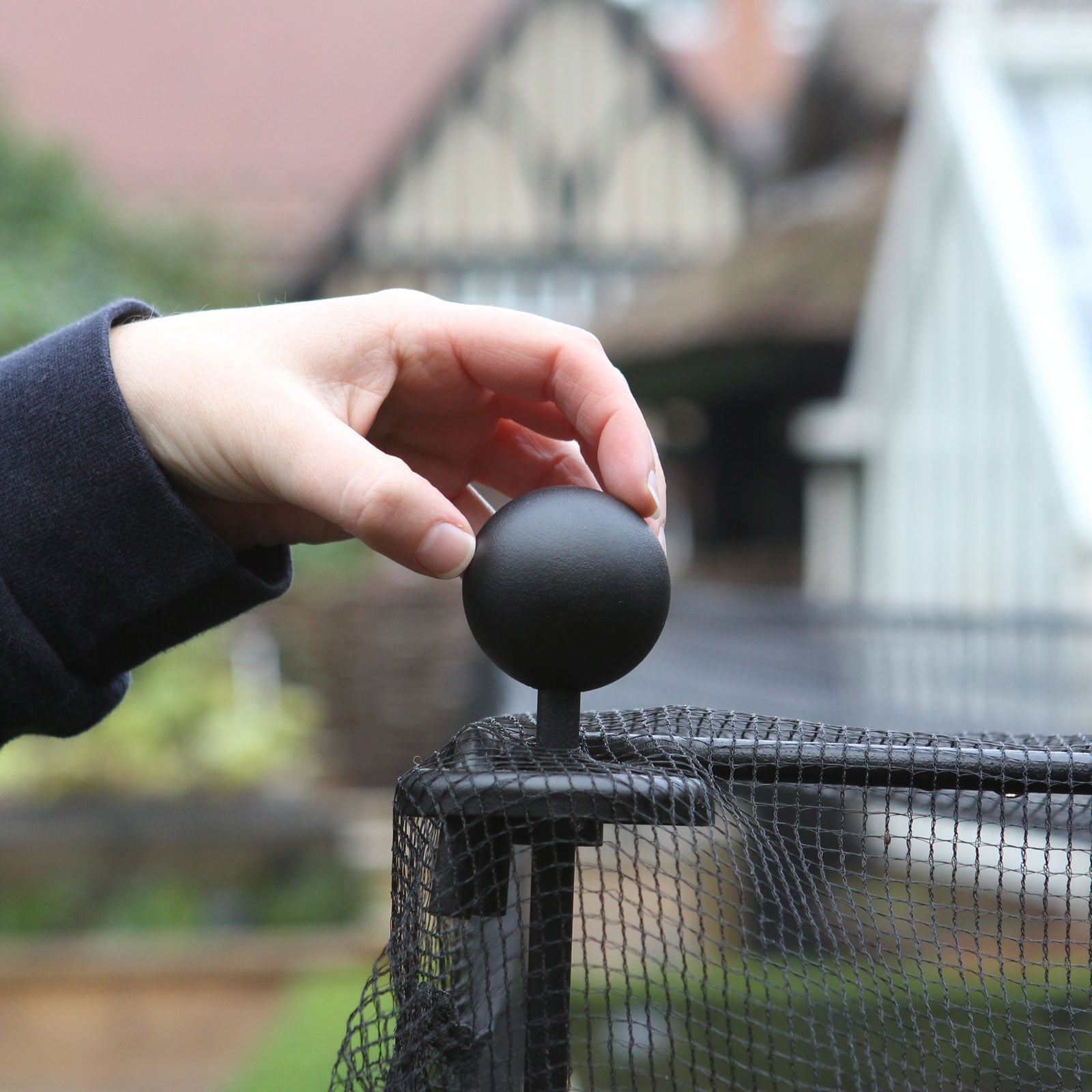 Vintage Vegetable Cage Sphere Finials at Harrod Horticultural