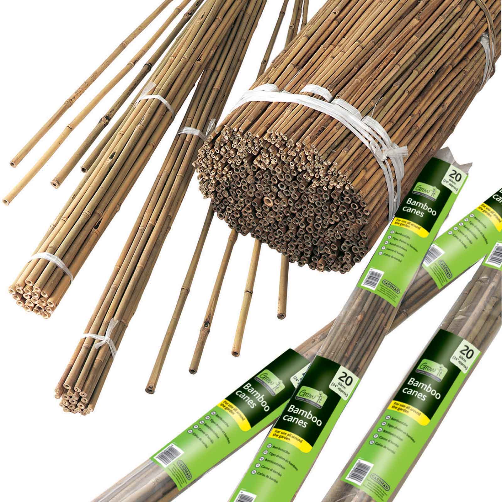 Bamboo Canes - 1.8m Long (20 Pack)