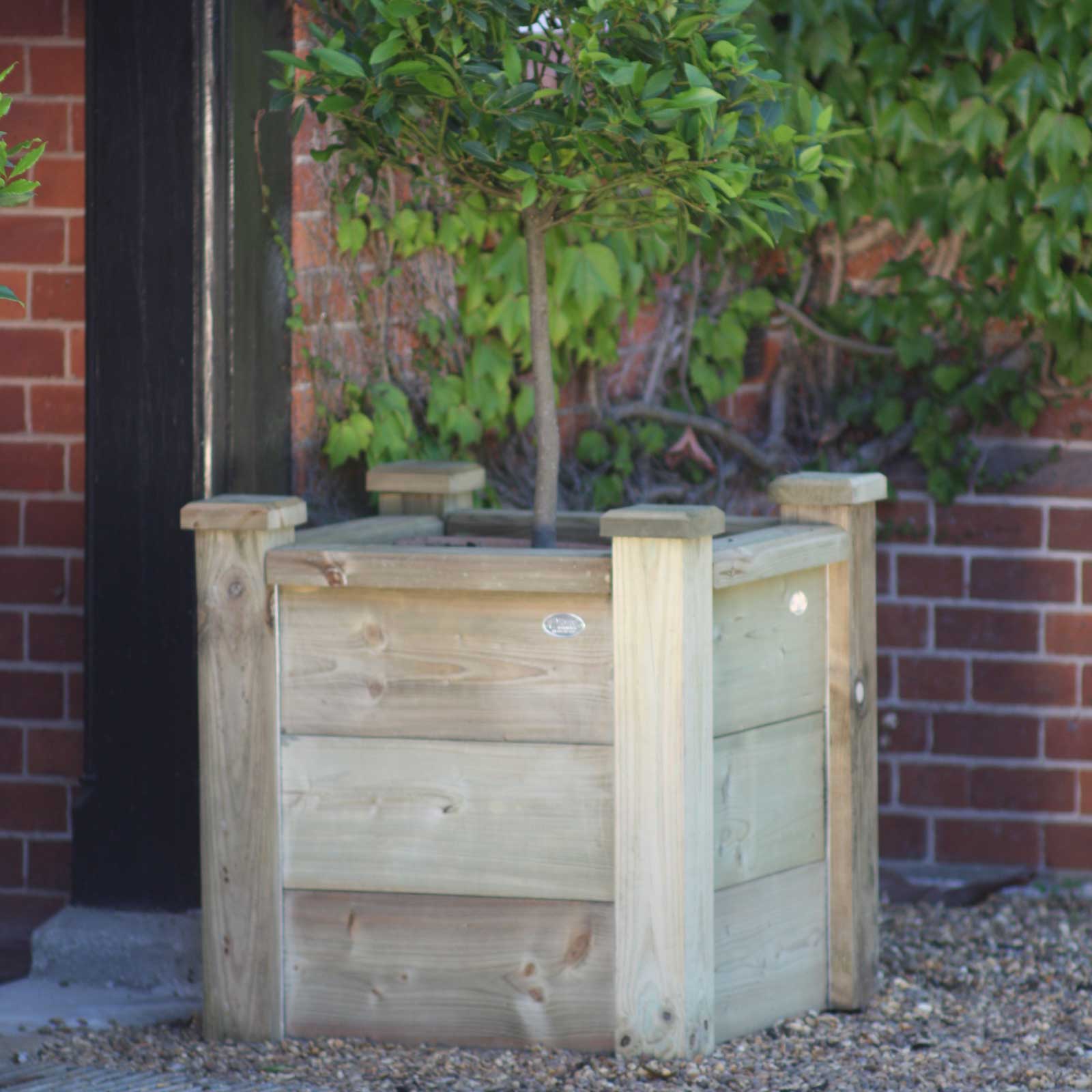 Square Wooden Planters from Harrod Horticultural