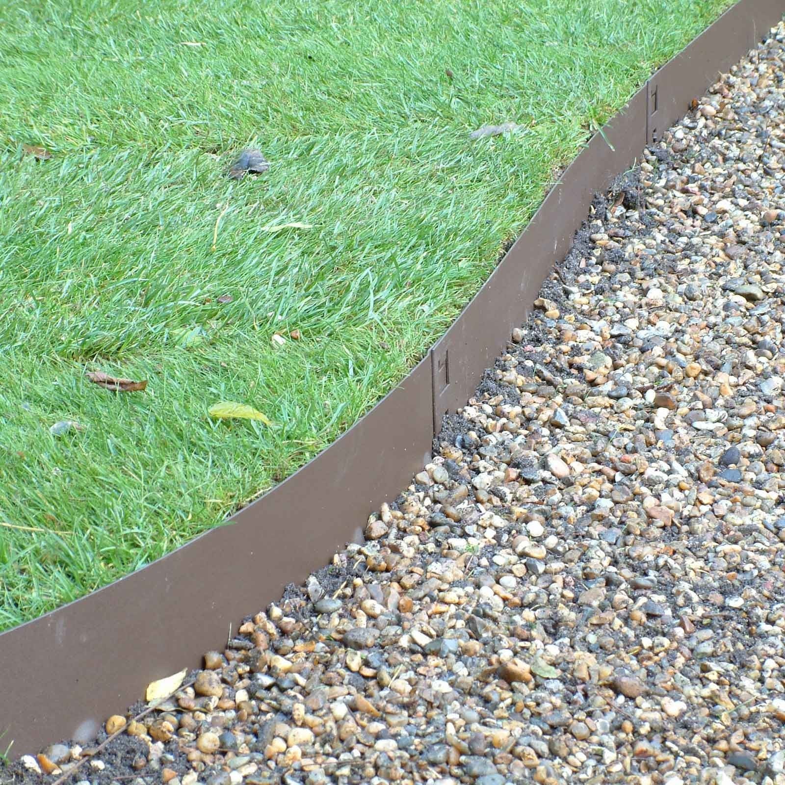 Everedge Brown Flexible Steel Lawn, How Much Is Steel Garden Edging