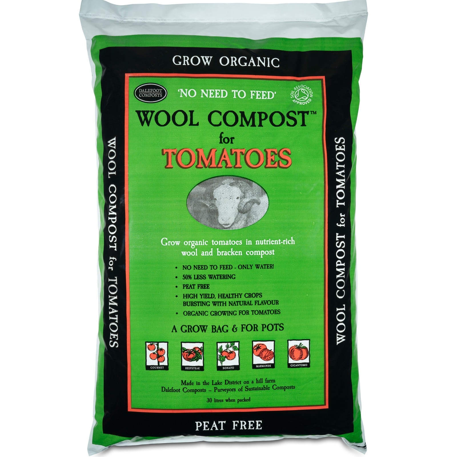 Wool Compost for Tomatoes 30 Litre