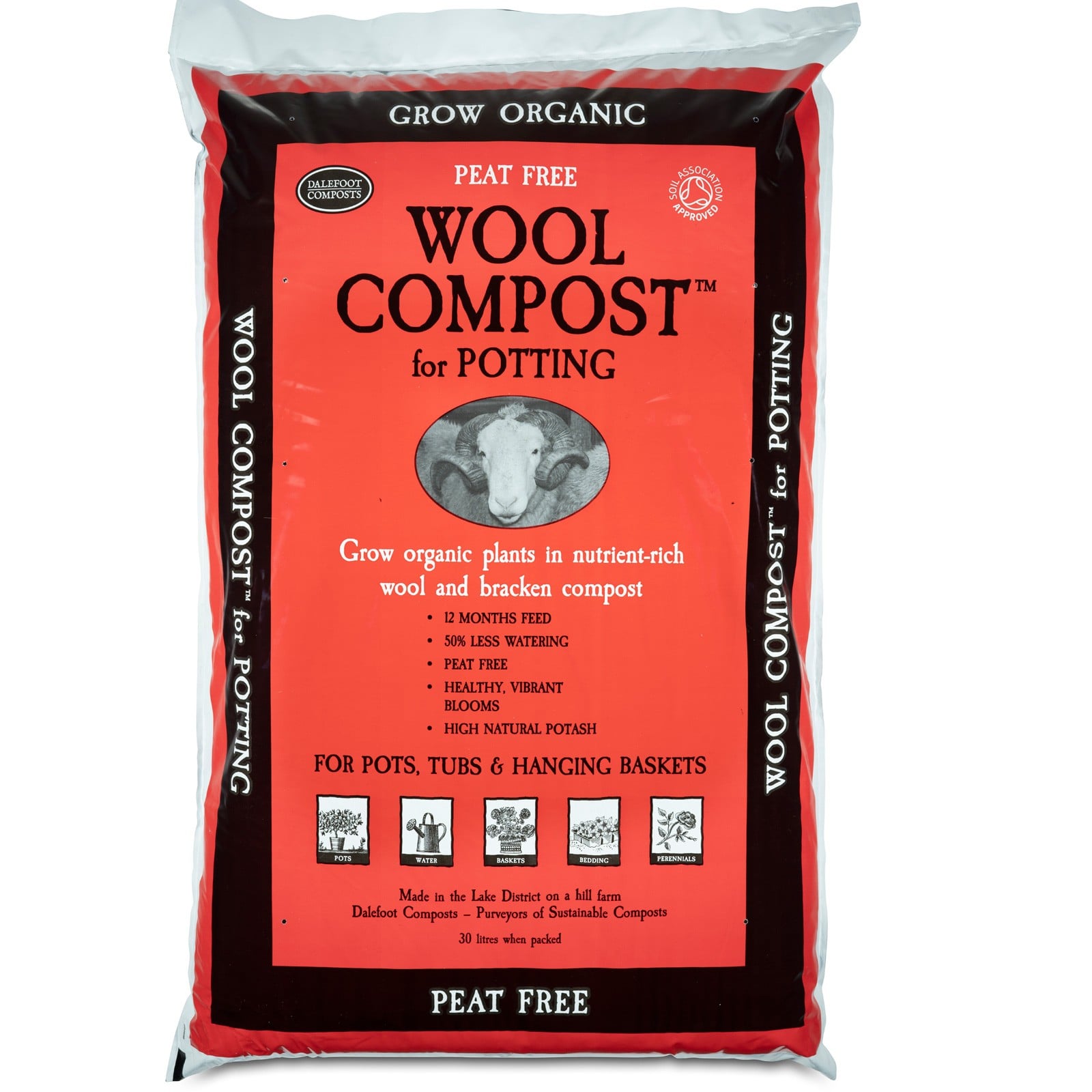 Wool Compost for Potting 30 Litre