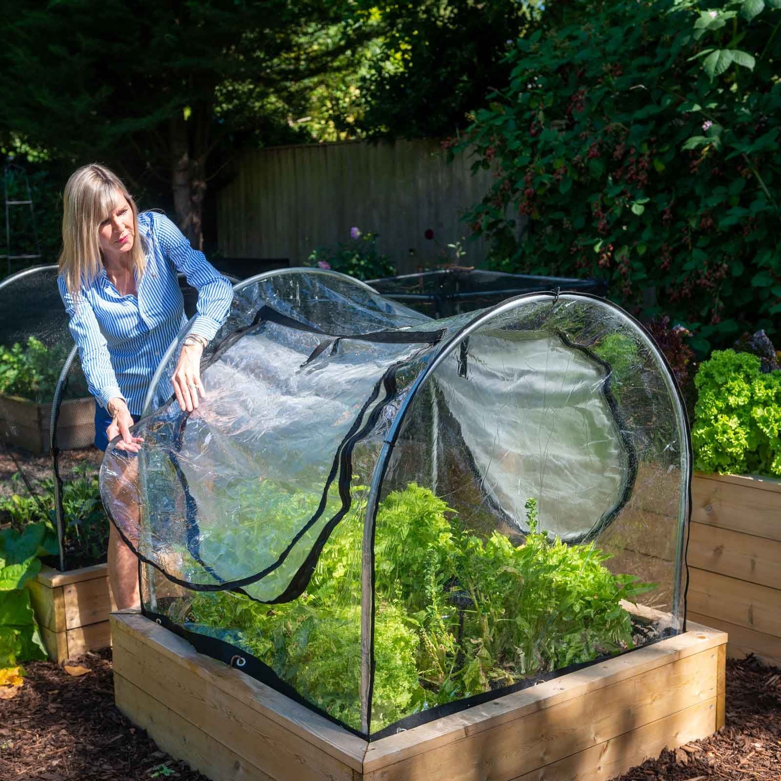 Fitted Hoops and Mesh Vented PVC Covers Harrod Horticultural UK